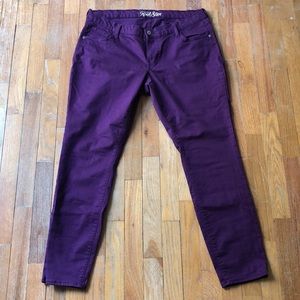Old Navy Purple Rockstar Skinny Jeans 16